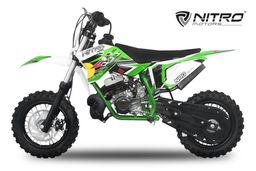 NITRO MOTORS 50ccm mini Kinder Dirtbike NRG50 10 Zoll Grün Produktbild