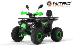 NITRO MOTORS 125ccm midi Kinder Quad Dustrider RS8-3G Sport 8-Zoll Offroad Schwarz-grün Produktbild