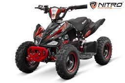 NITRO MOTORS 800W Eco mini Kinder Quad Python Sport 6-Zoll LED Offroad Schwarz-rot Produktbild