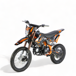 KXD 609 E+K Hurricane 125ccm 17/14 Zoll 4T Dirtbike Pitbike Offroad Orange Produktbild