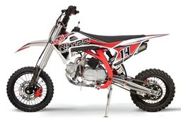 Nitro Motors CRX Performance Dirtbike 125ccm 14/12 Zoll Kickstart 4-Gang Manuell Offroad Rot Produktbild