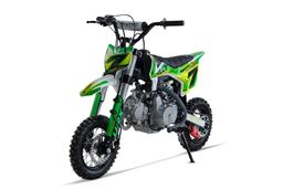 NITRO 125ccm Dirtbike Pitbike CHILLY UX URX 10/10 Zoll E-Start Offroad Grün Produktbild