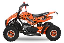 NITRO MOTORS 49ccm mini Kinder Quad Dragon Sport 4-Zoll Offroad Orange Produktbild