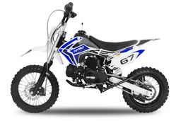 NITRO MOTORS 110ccm midi Kinder Dirtbike Storm V2 12/10 Zoll Offroad Blau Produktbild