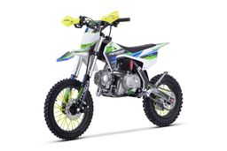 Pitbike Crossbike Dorado DK110 4T 14|12 Zoll 4G Halbautomatik Motocross Offroad Blau Produktbild