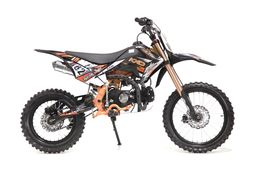 Pitbike 125ccm KXD Dirtbike DB 609 PRO 17|14 Zoll Kickstart only Schaltung Offroad Orange Produktbild