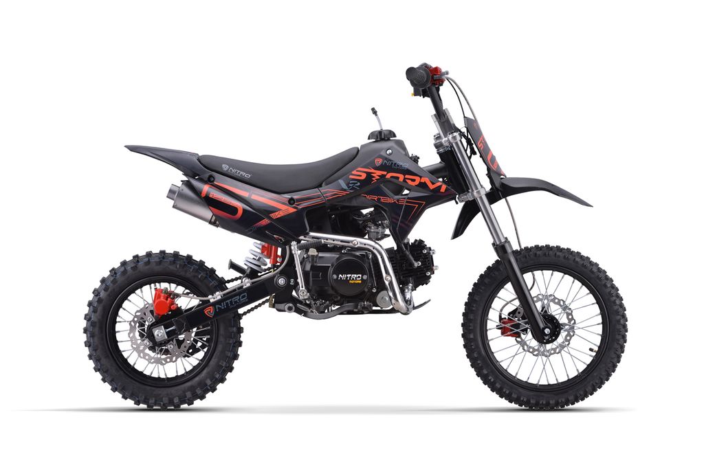 NITRO Motors Dirtbike 125ccm Storm V3 Semi Automatik 14|12 Zoll Aut. E+Kick Start Offroad Produktbild