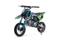 NITRO Motors 125ccm Pitbike Dirtbike DRIZZEL UX URX 14|12 Zoll Kick Start Offroad Blau Produktbild