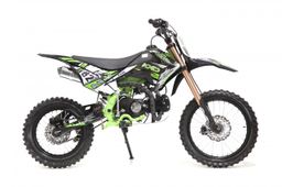 Pitbike 125ccm KXD Dirtbike DB 609 PRO 17|14 Zoll E-Start Schaltung Offroad Grün Produktbild