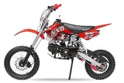 NITRO MOTORS A14 125ccm midi Kinder Dirtbike NXD Sport 14/12 Zoll Offroad Rot Produktbild