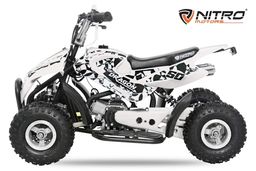 NITRO MOTORS 49ccm Mini Kinder Quad Dragon Sport 4-Zoll Offroad Weiß Produktbild