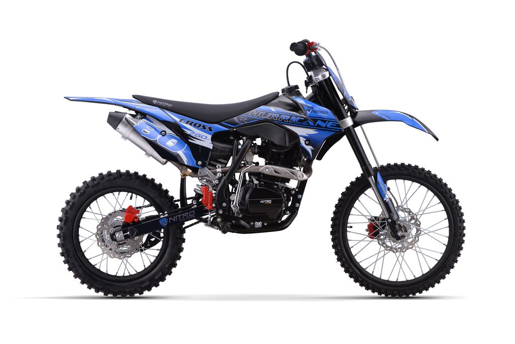 Nitro Motors 250ccm Dirtbike Hurricane BRX V3 19|16-Zoll Kick und E-Start Offroad Produktbild