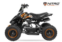 NITRO MOTORS 49ccm mini Kinder Quad Python DLX 6 Zoll Offroad Orange Produktbild