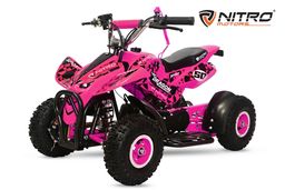 NITRO MOTORS 49ccm mini Kinder Quad Dragon Sport 4-Zoll Offroad Pink Produktbild