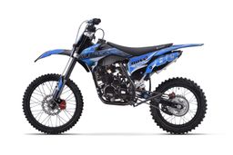 Nitro Motors 250ccm Dirtbike Hurricane BRX V3 19|16-Zoll Kick und E-Start Offroad Blau Produktbild