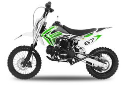 125ccm Dirtbike Storm 14|12 4-Gang Kick-Start Manuell Offroad Grün Produktbild