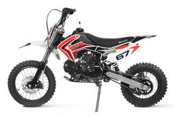 NITRO MOTORS 125ccm midi Kinder Dirtbike Storm PRU 14/12 Zoll Offroad Rot Produktbild