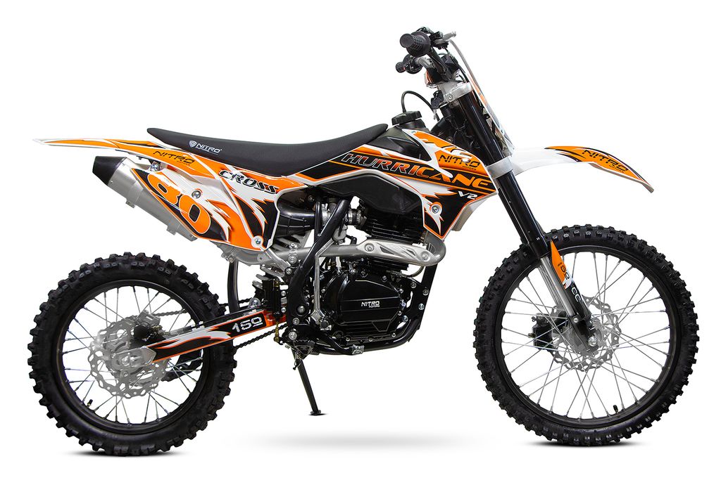 Nitro Motors Dirtbike Hurricane 150ccm V2 19/16 Zoll 5-Gang Manuell Offroad Produktbild