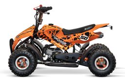 NITRO MOTORS 49ccm Mini Kinder Quad Dragon Sport 4-Zoll Offroad Orange Produktbild