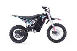 Elektro Dritbike Pitbike MRM E-Dirt 2000W 60V 18,2Ah Lithium 14|12 Zoll Offroad Blau-Pink Produktbild