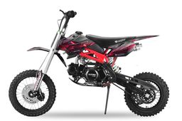 SKY Dirtbike 14|12 Zoll DELUXE 125ccm 4-Takt Upside Down Gabel Offroad Rot Produktbild