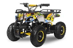 NITRO MOTORS 1000W 48V Eco mini Kinder Quad Torino Graffiti Sport 6-Zoll Offroad Graffity-gelb Produktbild