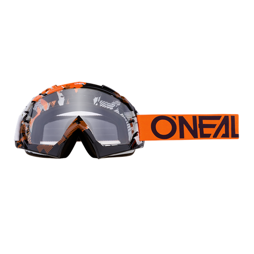 O`NEAL B-10 Brille Pixel orange/weiß - klar (one-size)