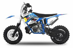 NITRO MOTORS 50ccm mini Kinder Dirtbike NRG50 10 Zoll Blau Produktbild