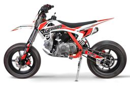 Nitro Motors CRX Performance Bike Supermoto 110ccm 12/12 Zoll E-Start Kickstart Offroad Rot Produktbild