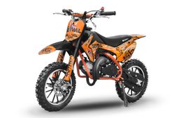 NITRO MOTORS 49ccm mini Kinder Dirtbike Pocketbike Serval PRM 10 Zoll Orange Produktbild