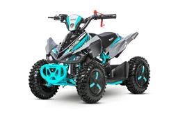 NITRO MOTORS 49ccm mini Kinder Quad Python Snowy-Profile L Sport 6-Zoll Offroad Hellblau Produktbild