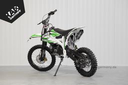 Pitbike 125ccm KXD Dirtbike DB 612 PRO 17|14 Zoll Kickstart only Schaltung Offroad Grün Produktbild