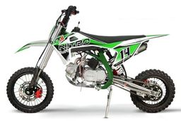 Nitro Motors CRX Performance Dirtbike 125ccm 14/12 Zoll Kickstart 4-Gang Manuell Offroad Grün Produktbild