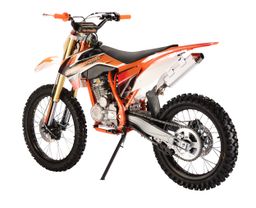 Pitbike Vollcross MiniRocket PitRock 250ccm 5-Gang 21|18 Zoll Offroad Orange Produktbild