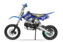 NITRO MOTORS M14 125ccm midi Kinder Dirtbike NXD Sport 14/12 Zoll Offroad Blau Produktbild