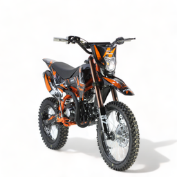 Kundenrückläufer KXD 609 E+K Hurricane 125ccm 17/14 Zoll 4T Dirtbike Pitbike Offroad Orange Produktbild