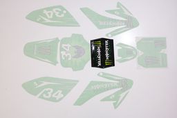 Stickerset Decals Monster Pitbike universal grün Produktbild