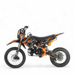 KXD 609 E+K Hurricane 125ccm 17/14 Zoll 4T Dirtbike Pitbike Offroad Orange Produktbild