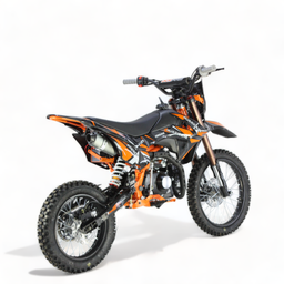 KXD 609 E+K Hurricane 125ccm 17/14 Zoll 4T Dirtbike Pitbike Offroad Orange Produktbild