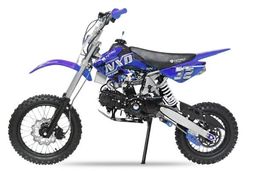 NITRO MOTORS A14 125ccm midi Kinder Dirtbike NXD Sport 14/12 Zoll Offroad Blau Produktbild
