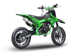 NITRO MOTORS 49ccm mini Kinder Dirtbike Pocketbike Serval PRM 10 Zoll Grün Produktbild