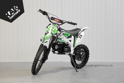 Pitbike 125ccm KXD Dirtbike DB 612 PRO 17|14 Zoll Kickstart only Schaltung Offroad Grün Produktbild