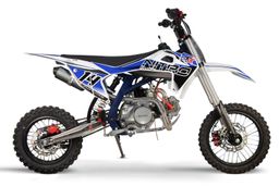 Nitro Motors CRX Performance Dirtbike 125ccm 14/12 Zoll Kickstart 4-Gang Manuell Offroad Blau Produktbild