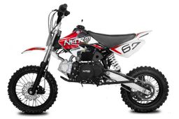 Pitbike Storm V2 125ccm Nitro Dirtbike 14|12 Zoll Automatik Offroad Rot Produktbild