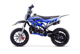 NITRO Motors 49ccm mini Kinder Pocketbike Dirtbike Coyote VX DLX 10 Zoll Offroad Blau Produktbild