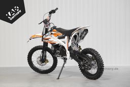 Pitbike 125ccm KXD Dirtbike DB 612 PRO 17|14 Zoll Kickstart only Schaltung Offroad Orange Produktbild