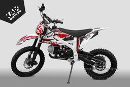 Pitbike 125ccm KXD Dirtbike DB 612 PRO 17|14 Zoll Kickstart only Schaltung Offroad Rot Produktbild