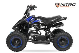 NITRO MOTORS 49ccm mini Kinder Quad Python DLX 6 Zoll Offroad Blau Produktbild