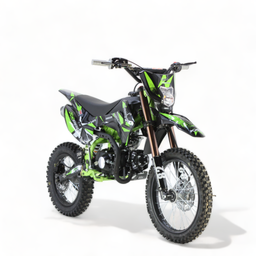 KXD 609 E+K Hurricane 125ccm 17/14 Zoll 4T Dirtbike Pitbike Offroad Grün Produktbild