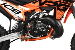 NITRO MOTORS 50ccm Mini Kinder Dirtbike NRG50 12/10 Zoll Offroad – Racing Edition Produktbild